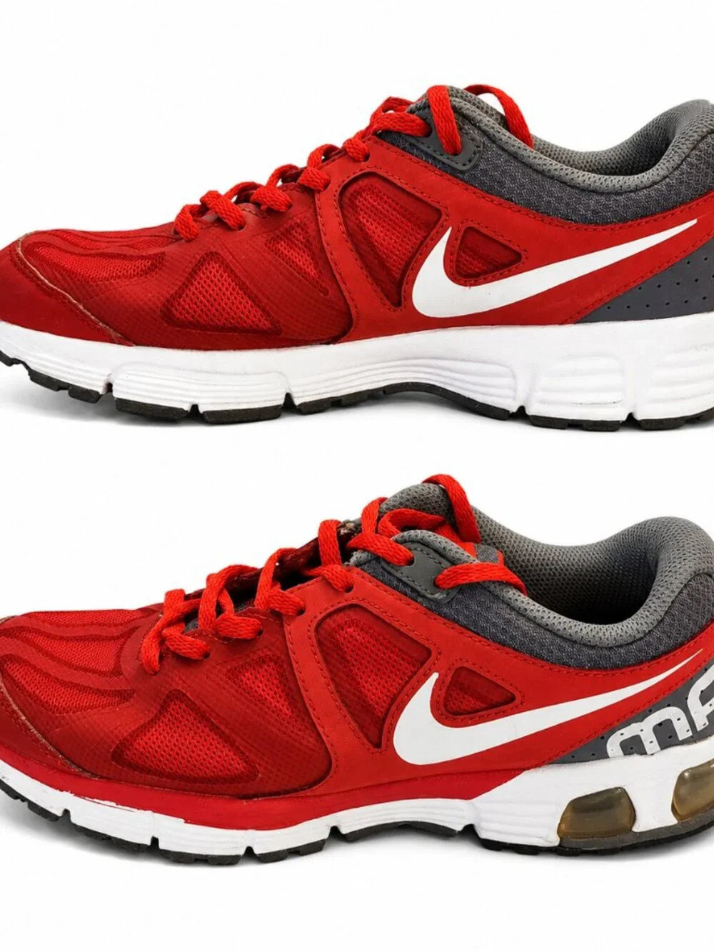 Nike Air Max Runner 4 Red Black Running Shoes Size 5.5Y Youth Women's Sneakers